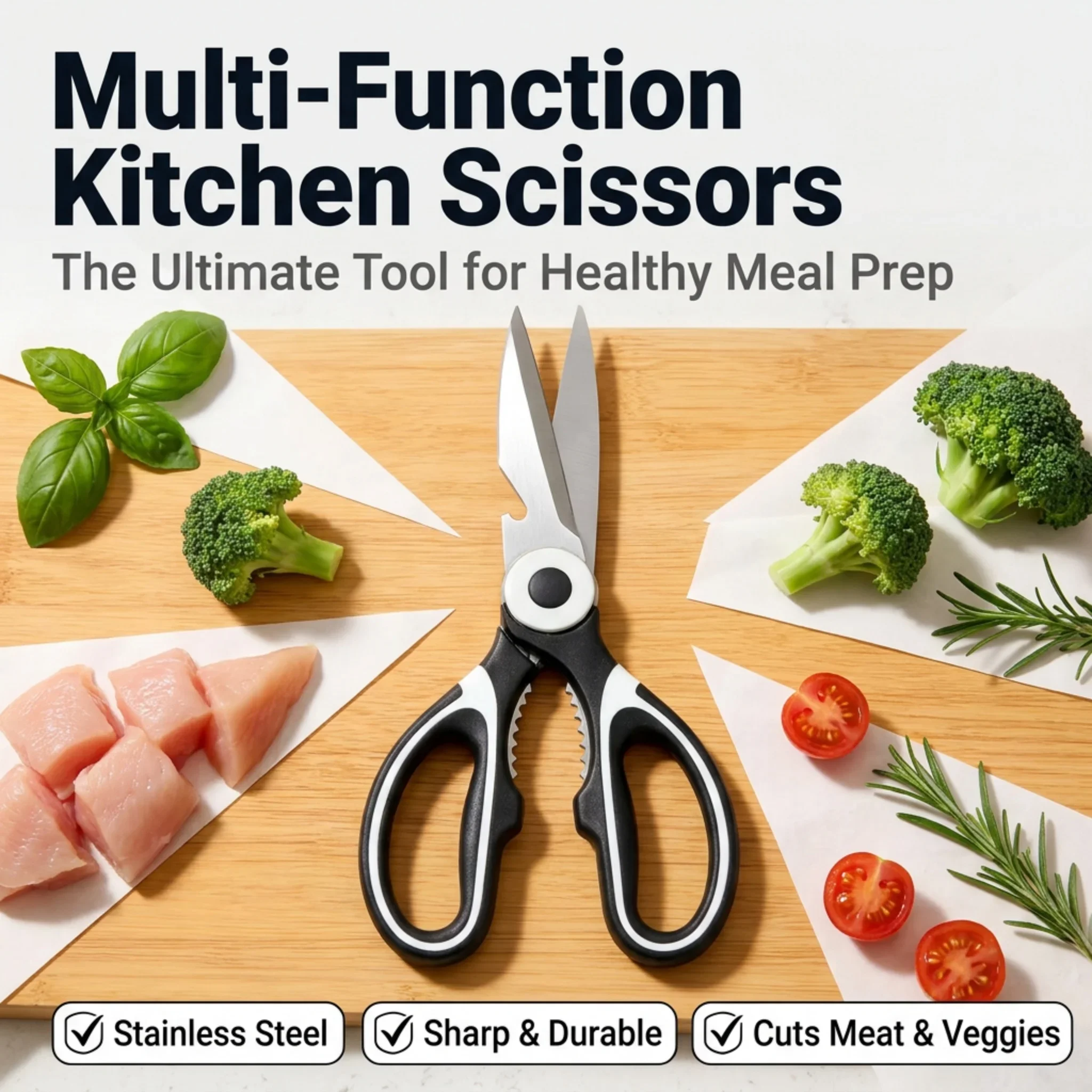 Meal Prep Chicken - Kitchen Scissors for Meal Prep -
