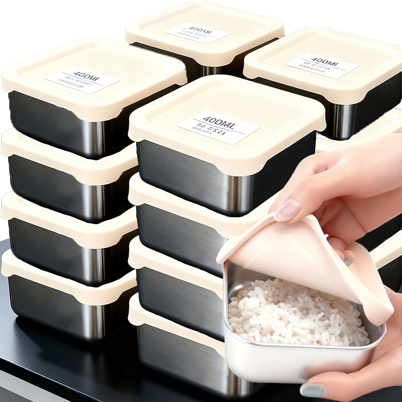 Meal Prep Chia Pudding - 400ml 304 Stainless Steel Lunch Box