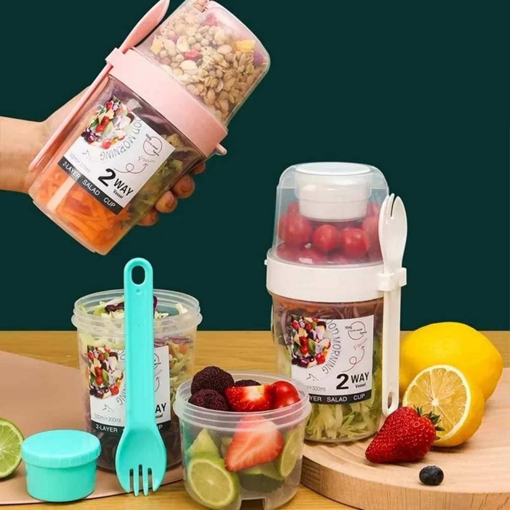Meal Prep Chia Pudding - Portable Salad Cup Breakfast Cup Food
