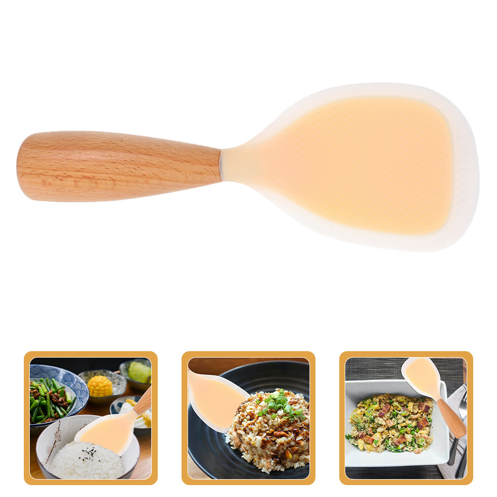 Meal Prep With Rice - 3Pcs Non-Slip Silicone Rice Spoon with