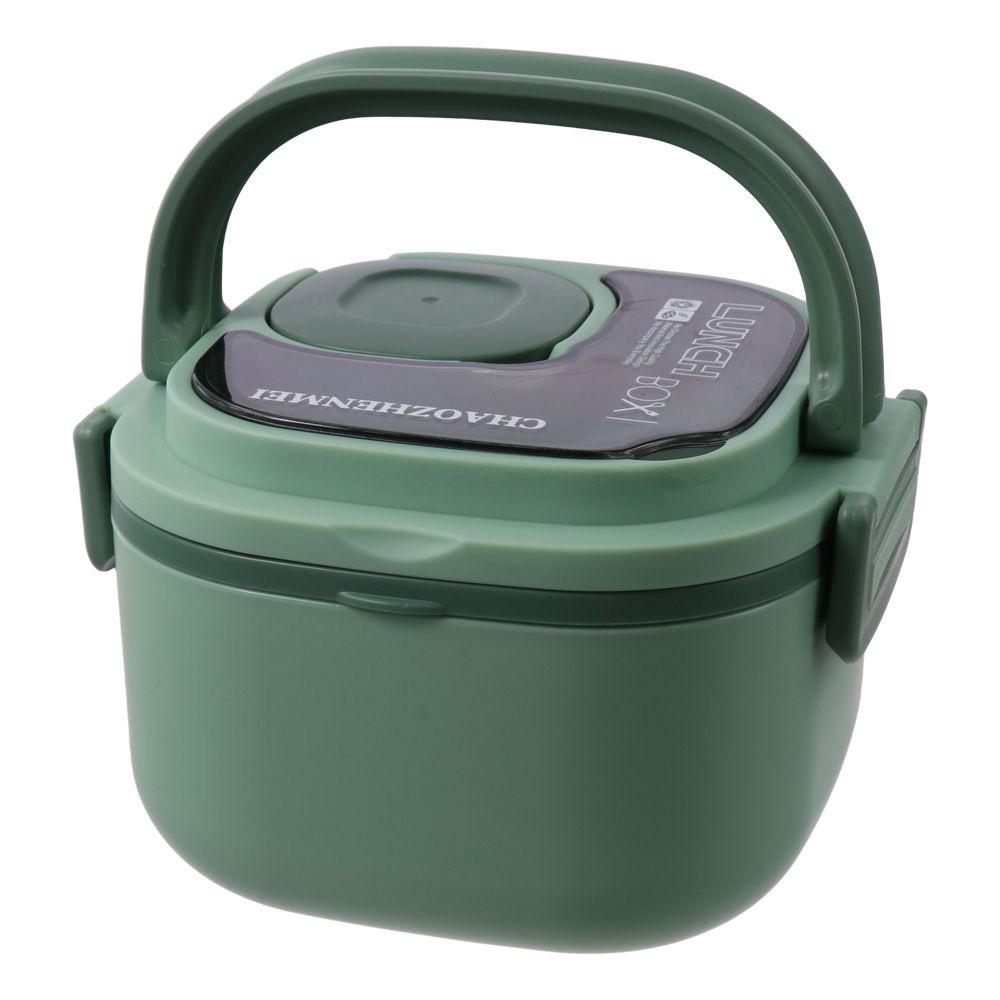 Meal Prep Chia Pudding - Blue/Green/Pink/White Insulated Lunch Box Plastic/Stainless Steel