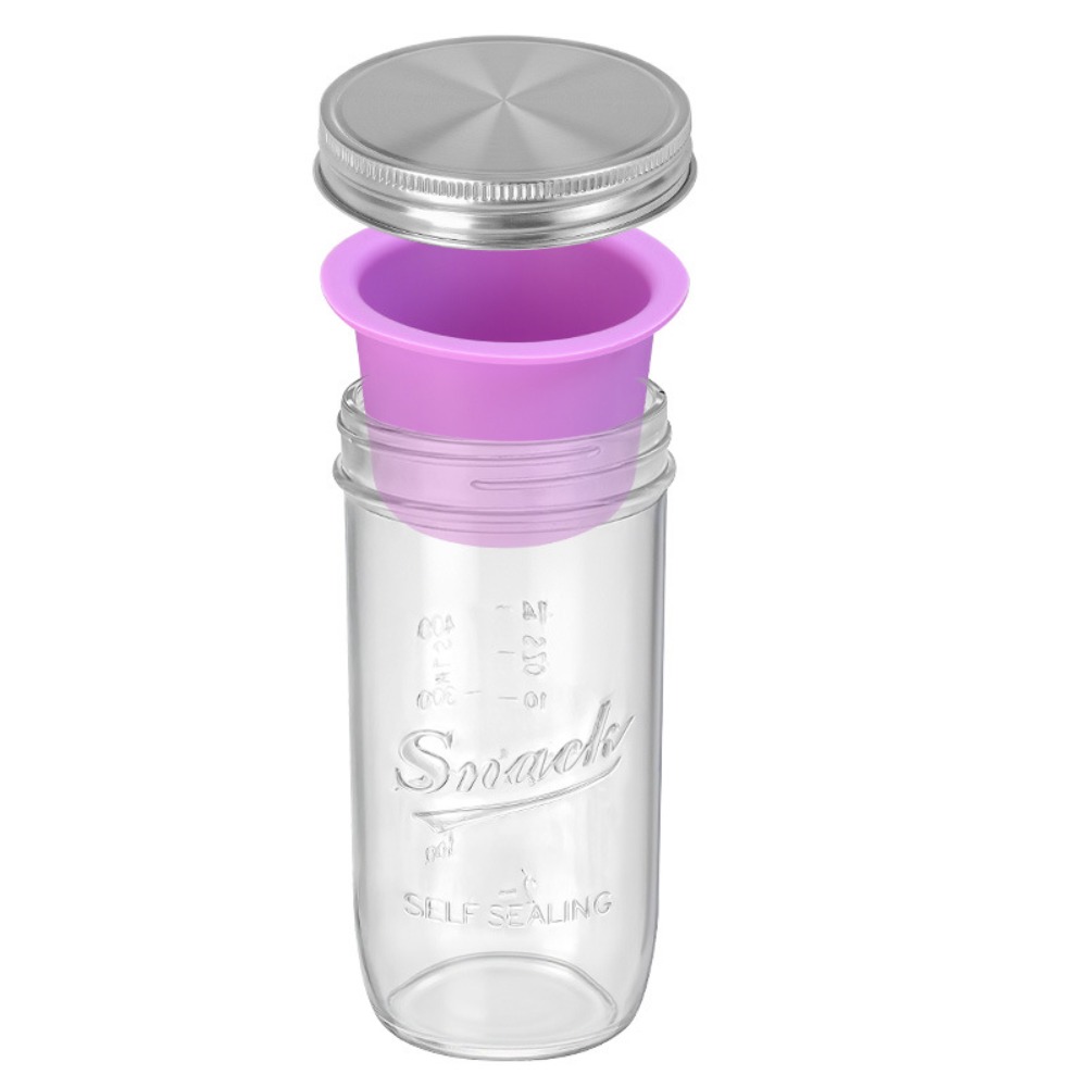 Meal Prep Weekly - 16/24 Oz Salad Glass Jars Wide