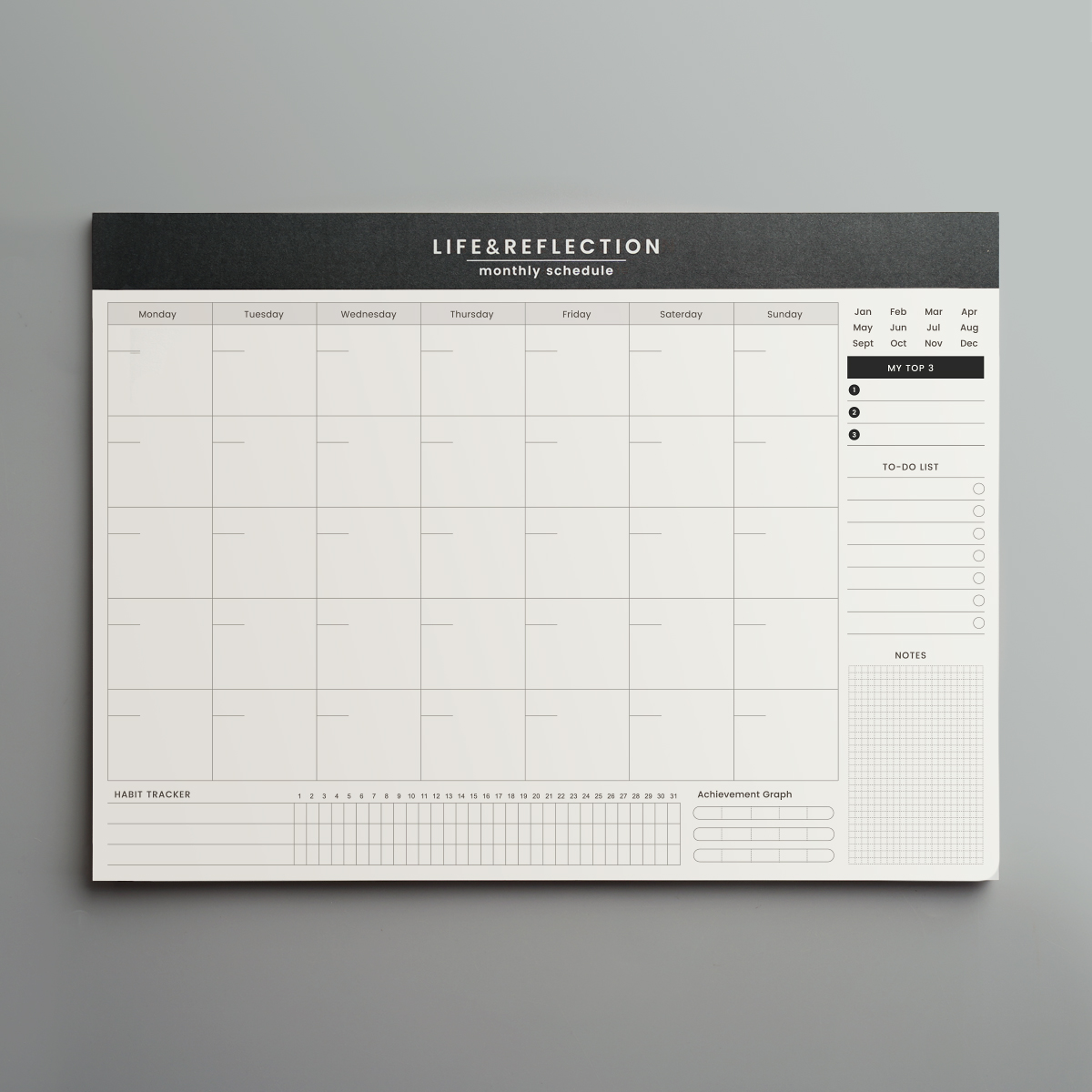 Meal Prep Weekly - A4 Size 40 Sheets Life And