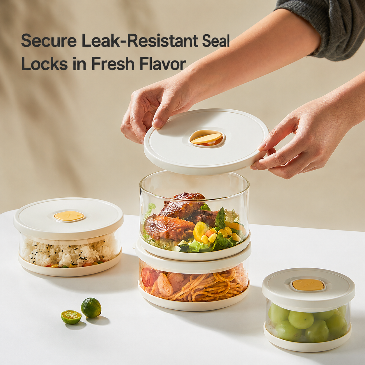 Glass Food Storage Container A - Meal Prep With Rice reseña y precio