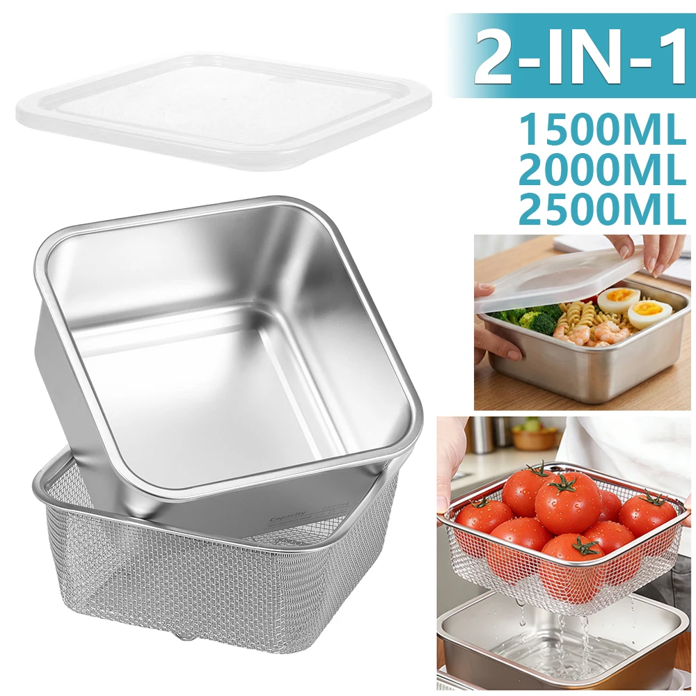 2 in 1 Stainless Steel Fruit W - Meal Prep With Rice reseña y precio