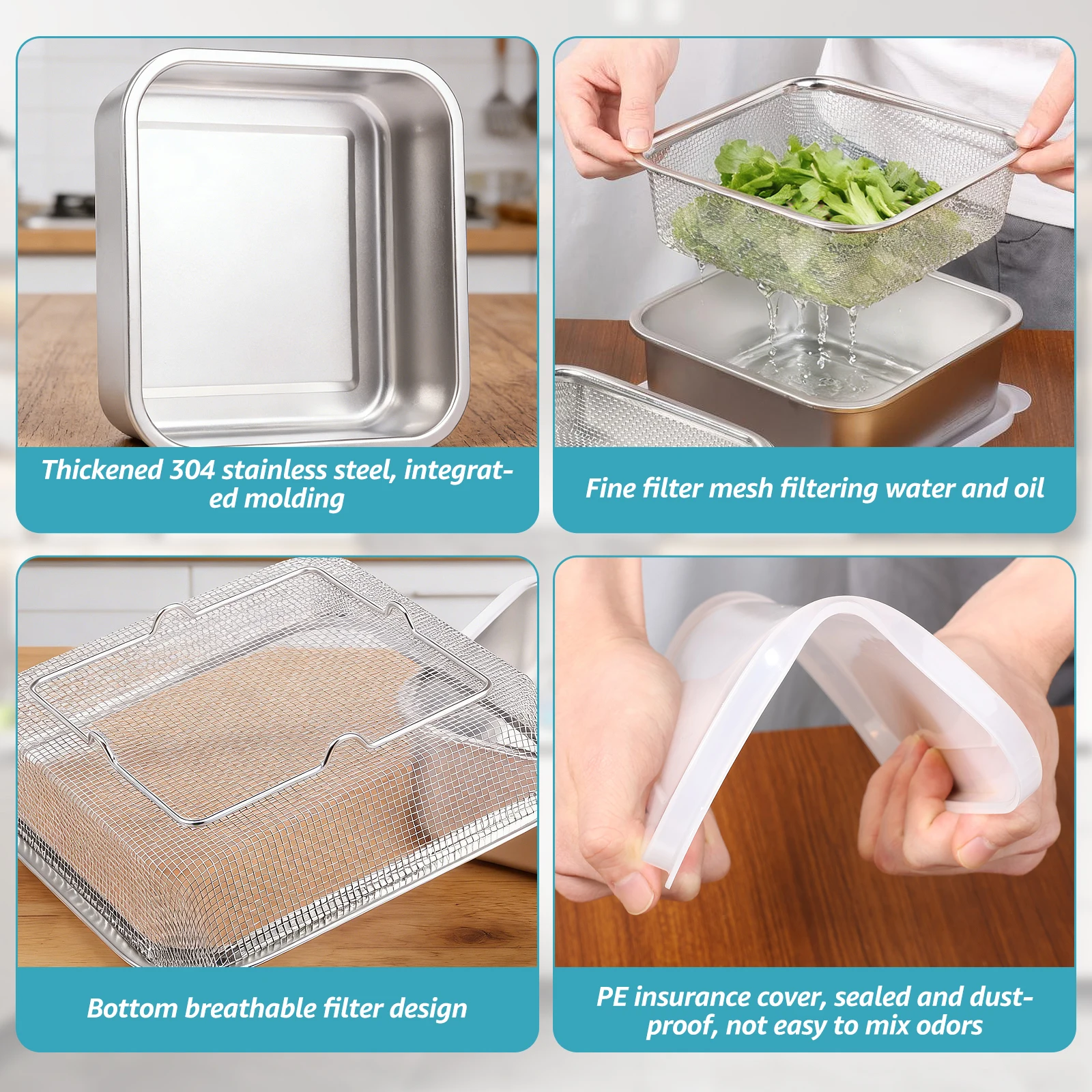 2 in 1 Stainless Steel Fruit W - Meal Prep With Rice reseña y precio