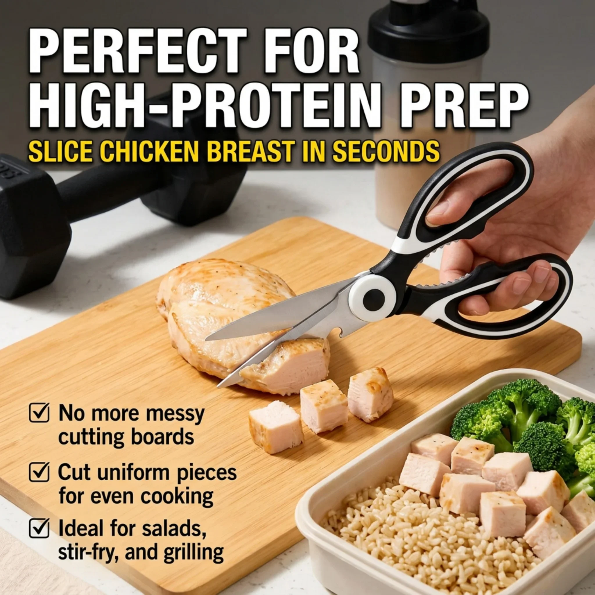 Kitchen Scissors for Meal Prep - Meal Prep Chicken reseña y precio
