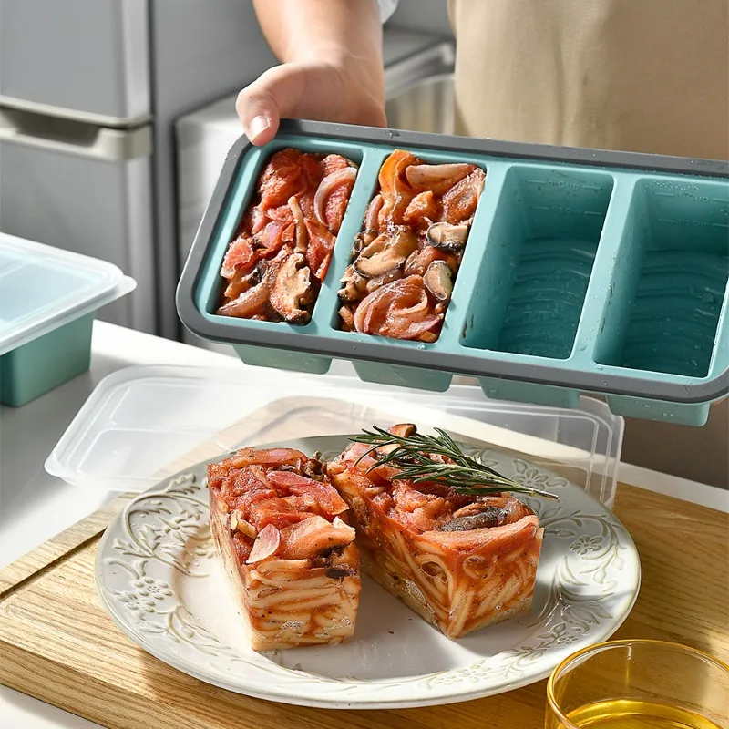 Souper Cubes ,Silicone Freezer - Meal Prep With Rice reseña y precio