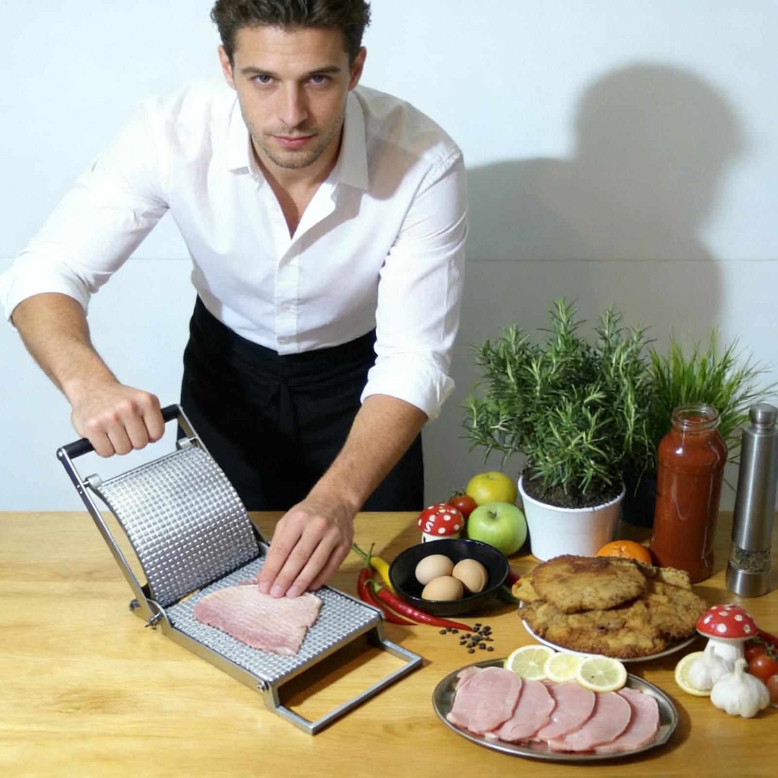 Meat Tenderizer Stainless Stee - Meal Prep Chicken reseña y precio