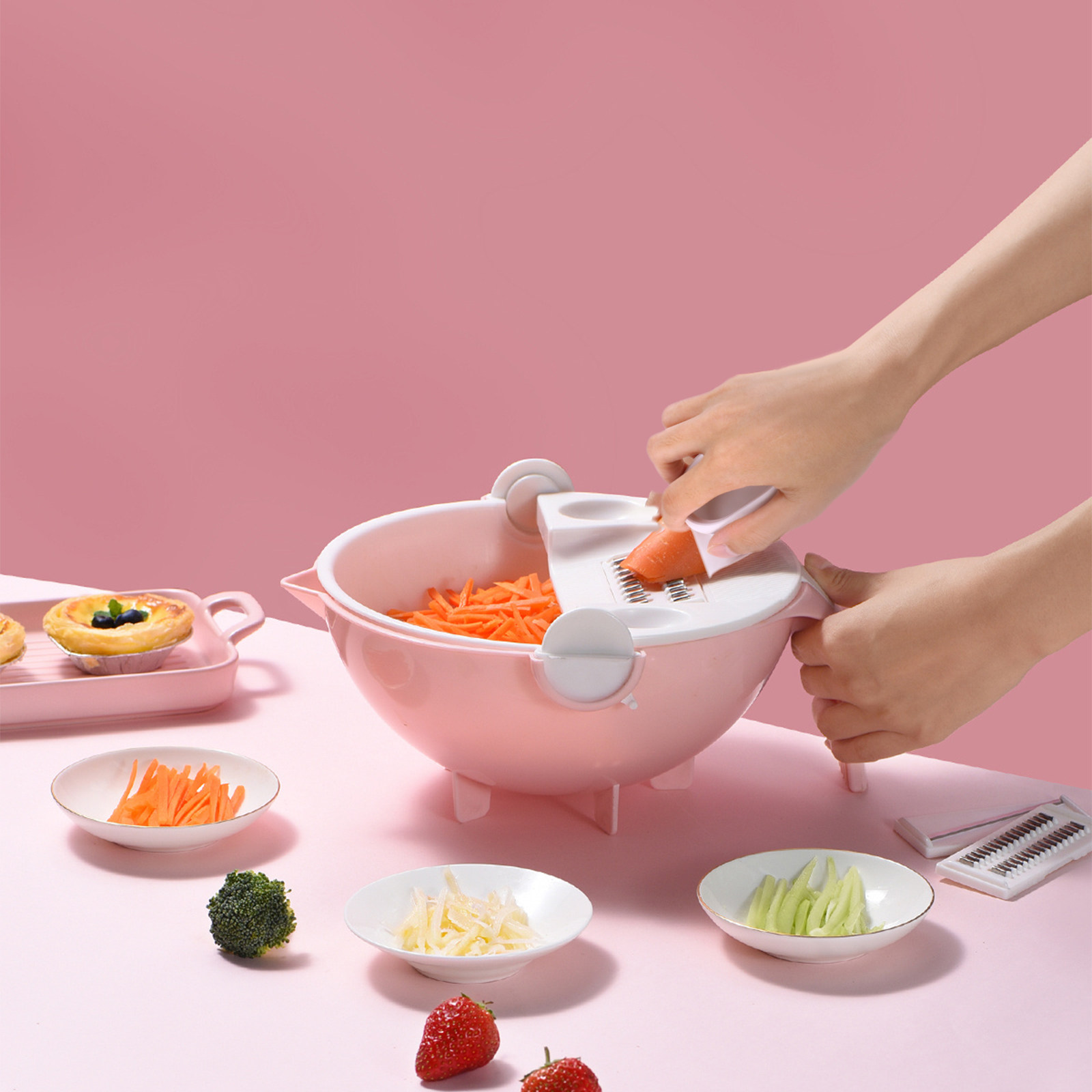2Pcs Food Safety Holder Sturdy - Mandoline Slicer Guard reseña y precio