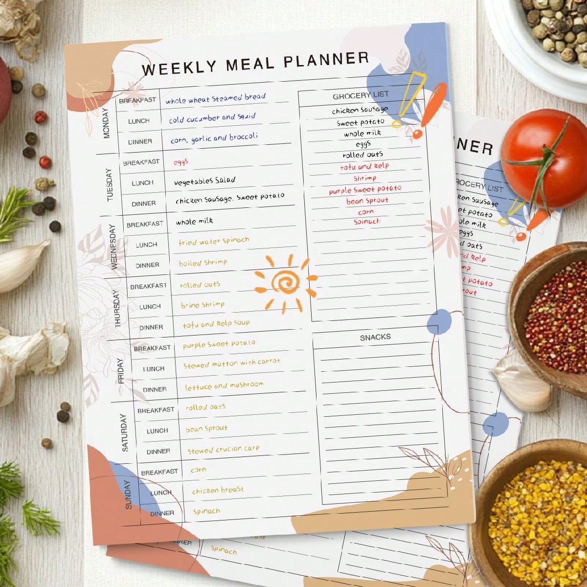 Magnetic Weekly Meal Planner P - Meal Prep Weekly reseña y precio