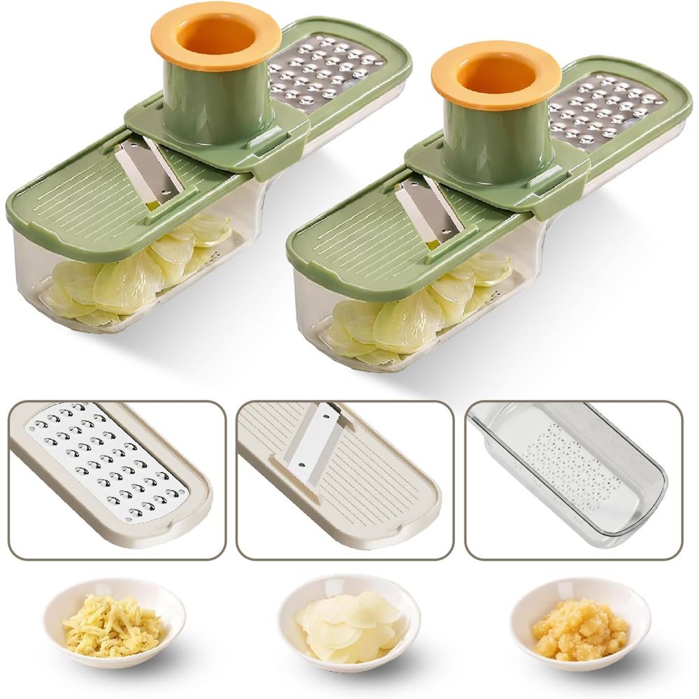 2-Pack 3-in-1 Ginger Garlic Mi - Mandoline Slicer Guard reseña y precio