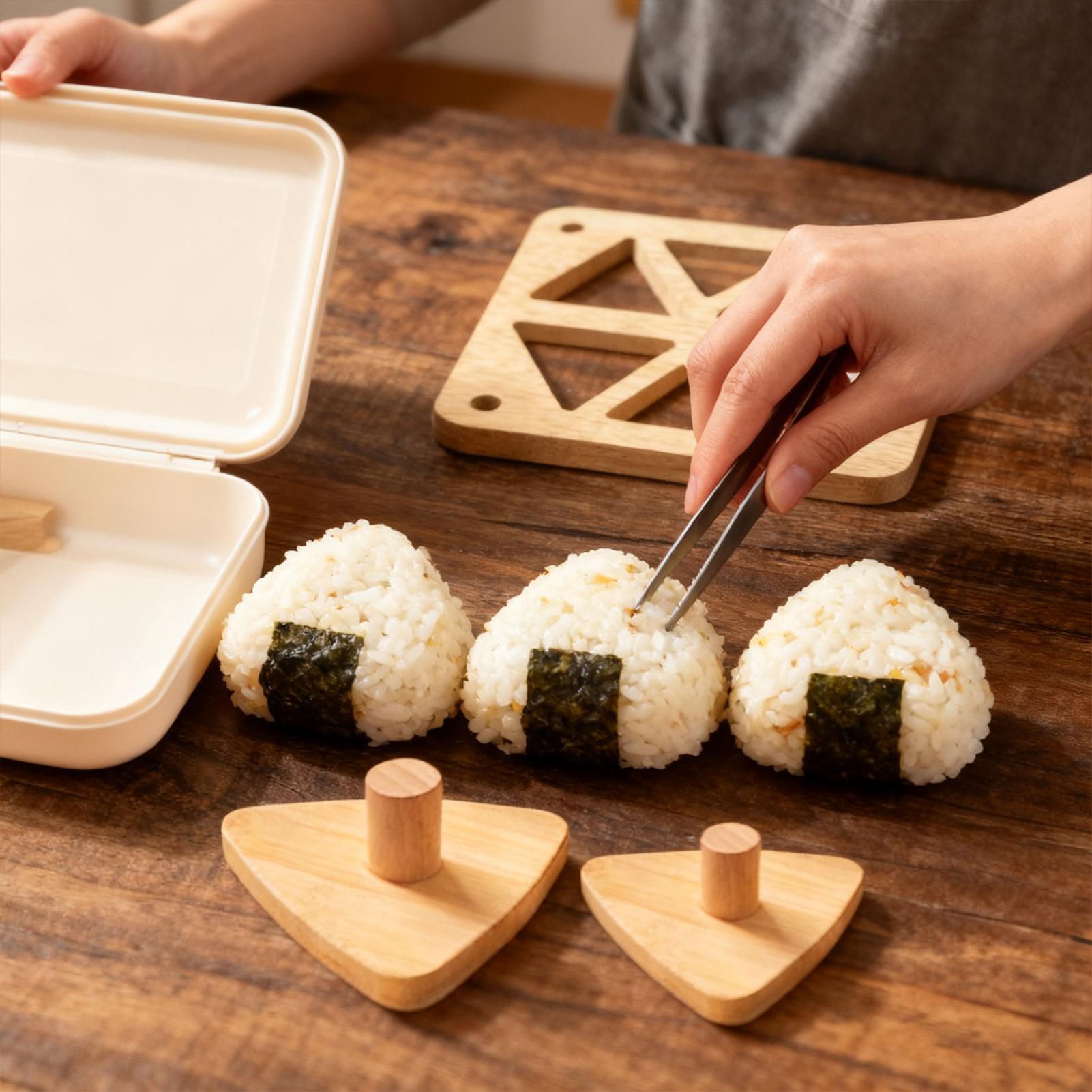 Riceball Mold Classic Wooden N - Meal Prep With Rice reseña y precio