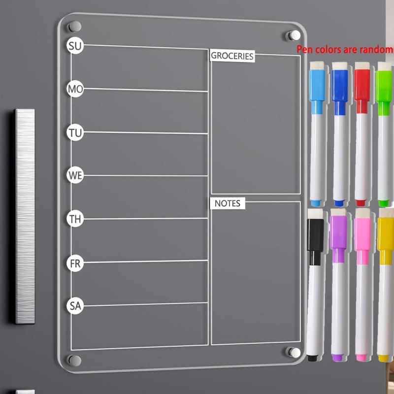 Acrylic Meal Planner Magnetic  - Meal Prep Weekly reseña y precio