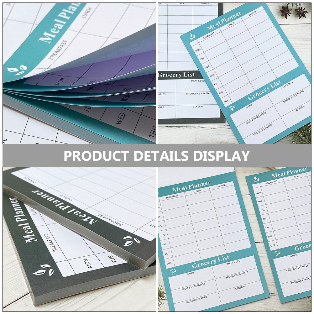 2Pcs Weekly Meal Planner Noteb - Meal Prep Weekly reseña y precio