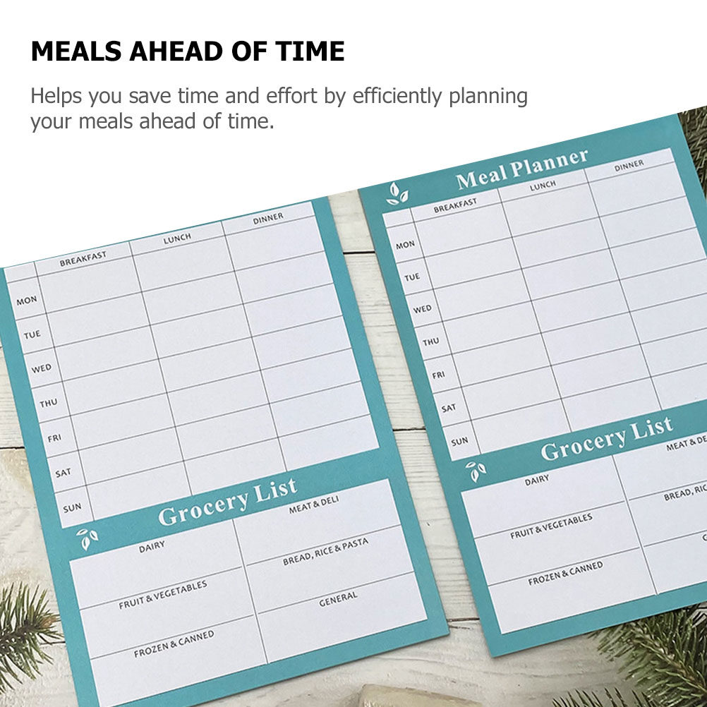 2Pcs Weekly Meal Planner Noteb - Meal Prep Weekly reseña y precio