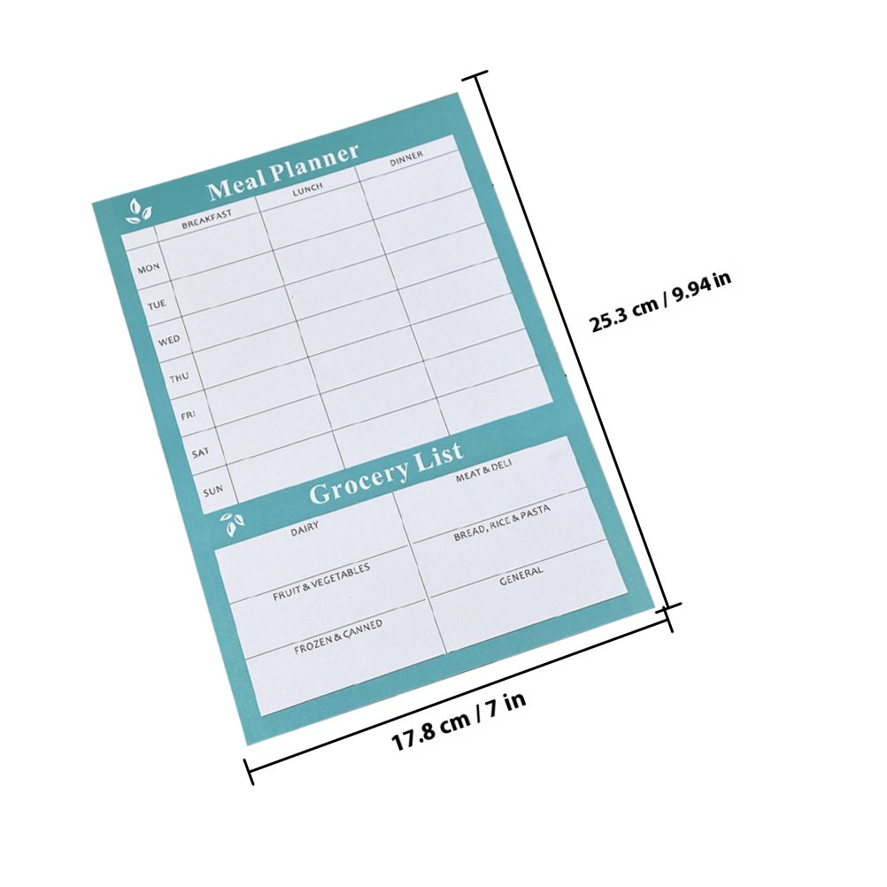2Pcs Weekly Meal Planner Noteb - Meal Prep Weekly reseña y precio