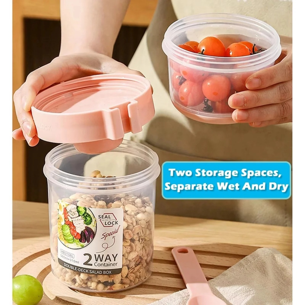 Portable Salad Cup Breakfast C - Meal Prep Chia Pudding reseña y precio