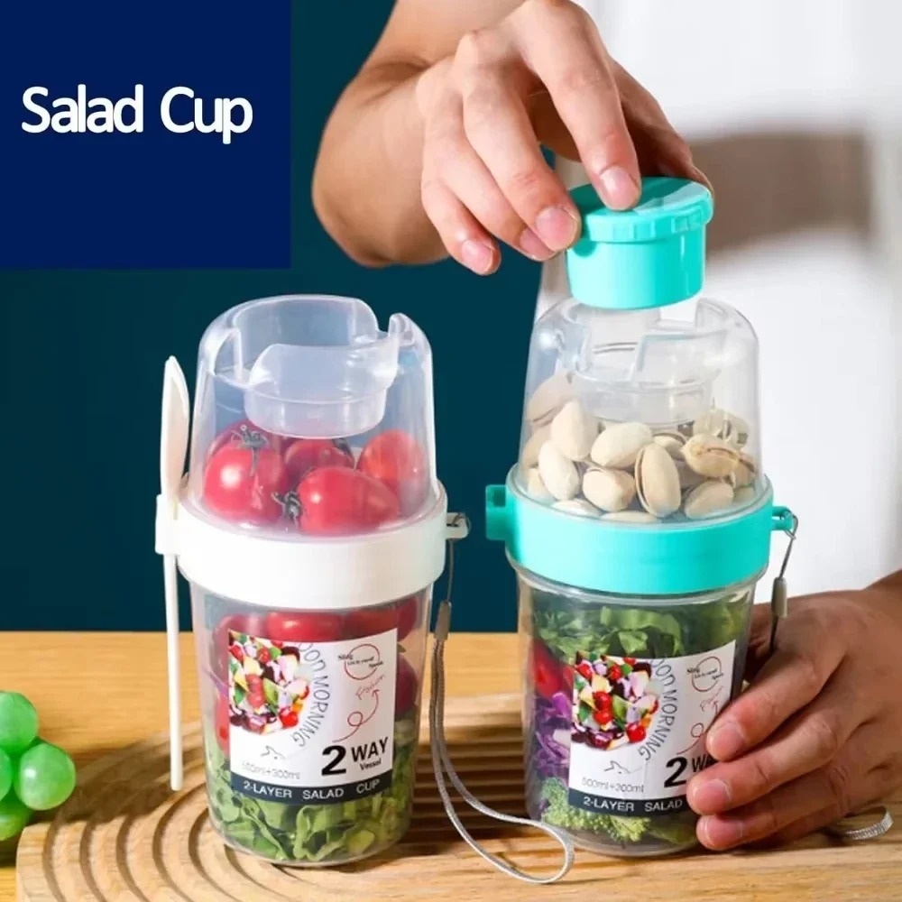 Portable Salad Cup Breakfast C - Meal Prep Chia Pudding reseña y precio