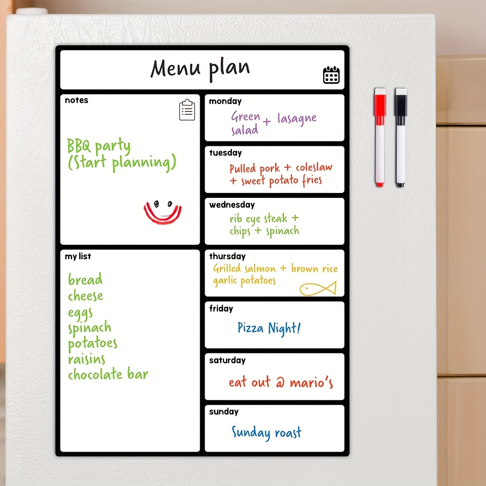 A3 Magnetic Whiteboard Fridge  - Meal Prep Weekly reseña y precio