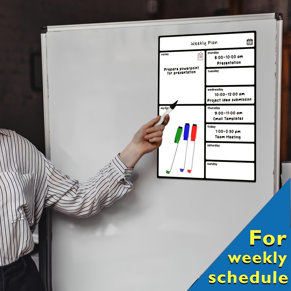 A3 Magnetic Whiteboard Fridge  - Meal Prep Weekly reseña y precio