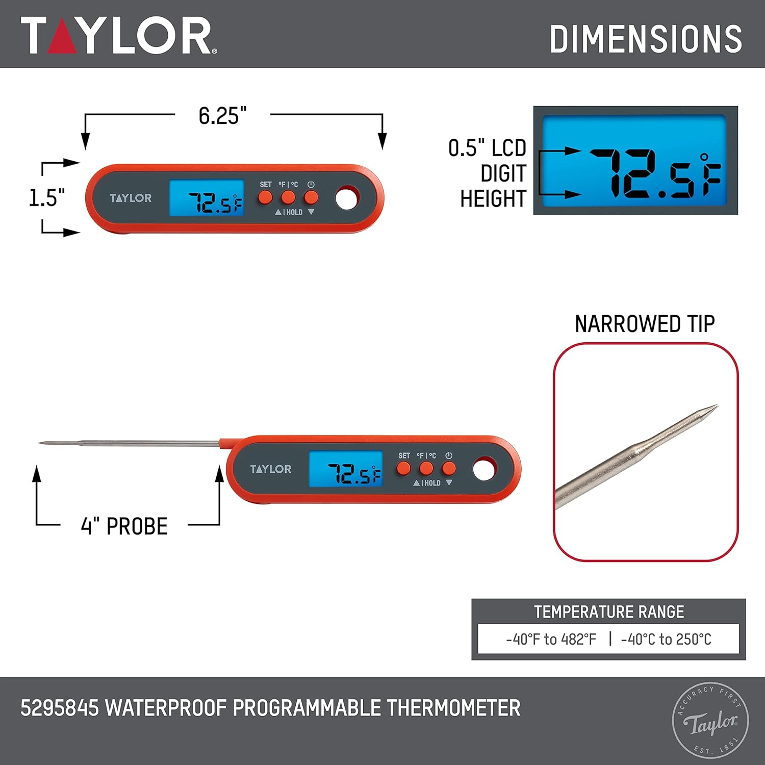 Digital Waterproof Meat Thermo - Meal Prep Chicken reseña y precio