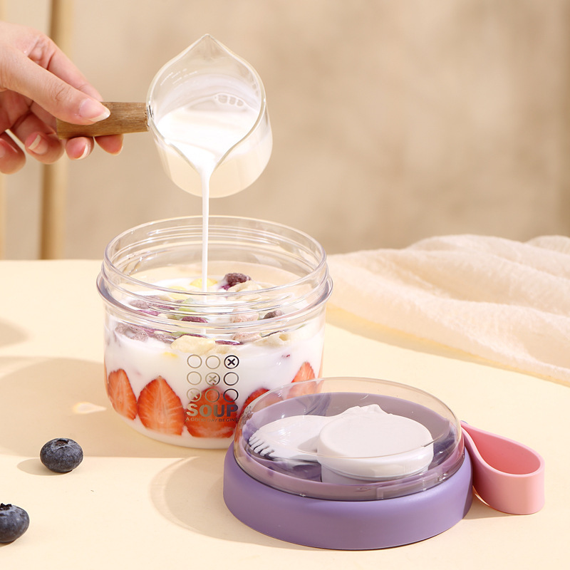 Salad Cup Double Layer Oatmeal - Meal Prep Chia Pudding reseña y precio