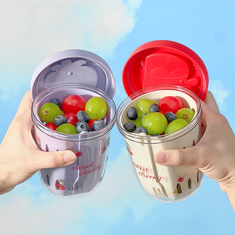 Double-walled Salad Cup with F - Meal Prep Chia Pudding reseña y precio