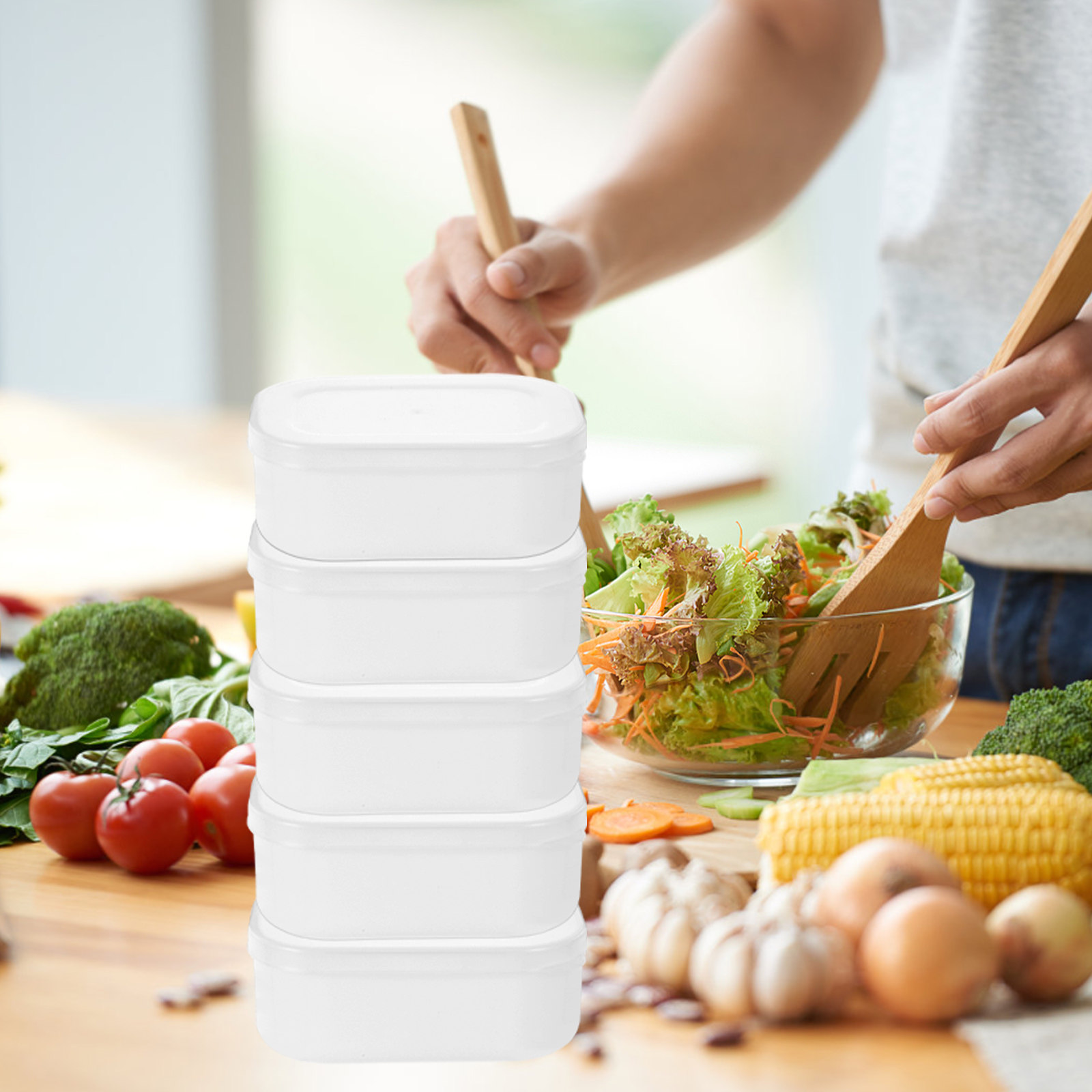 5Pcs Stackable Rice Grain Stor - Meal Prep With Rice reseña y precio