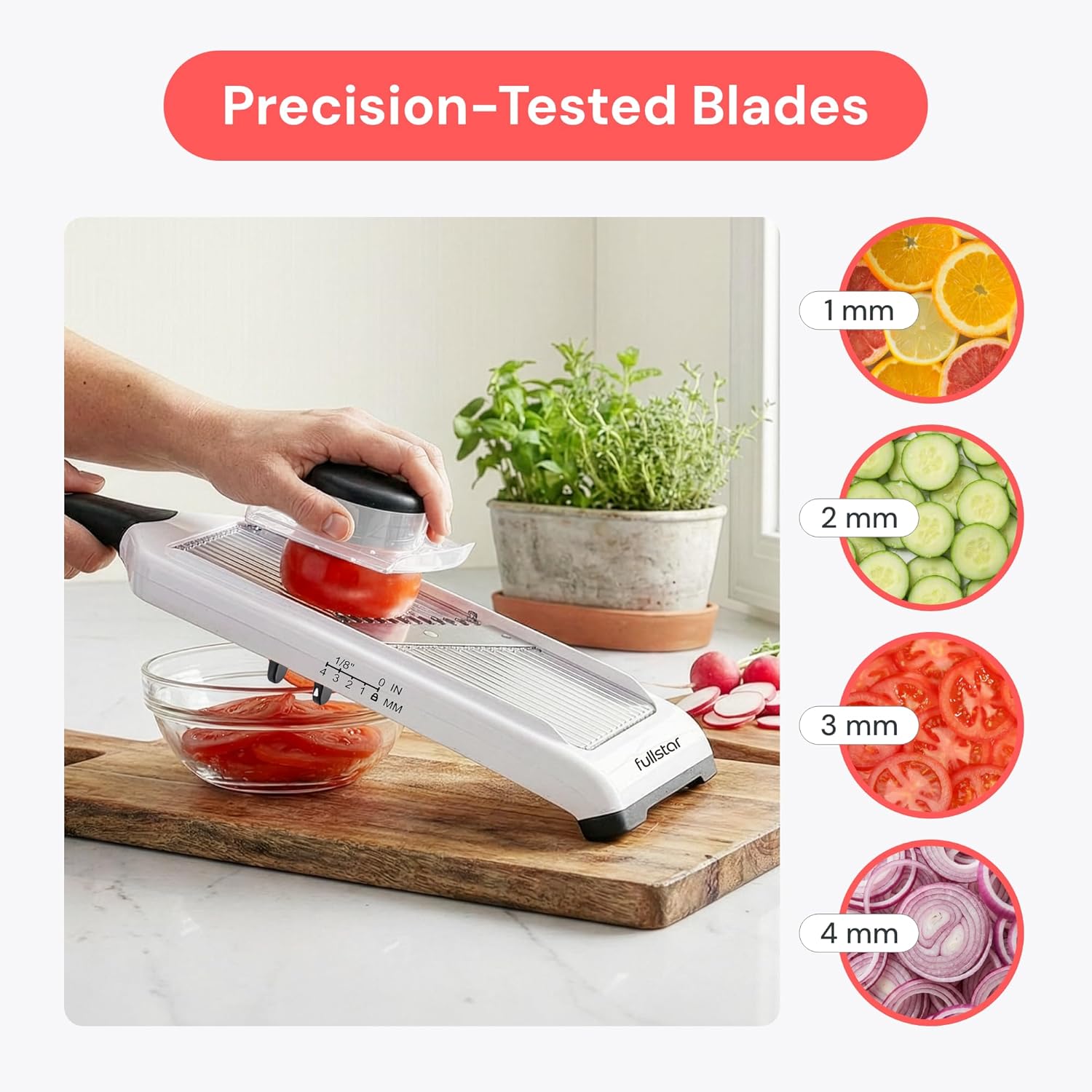 2-in-1 Handheld Mandoline Slic - Mandoline Slicer Guard reseña y precio