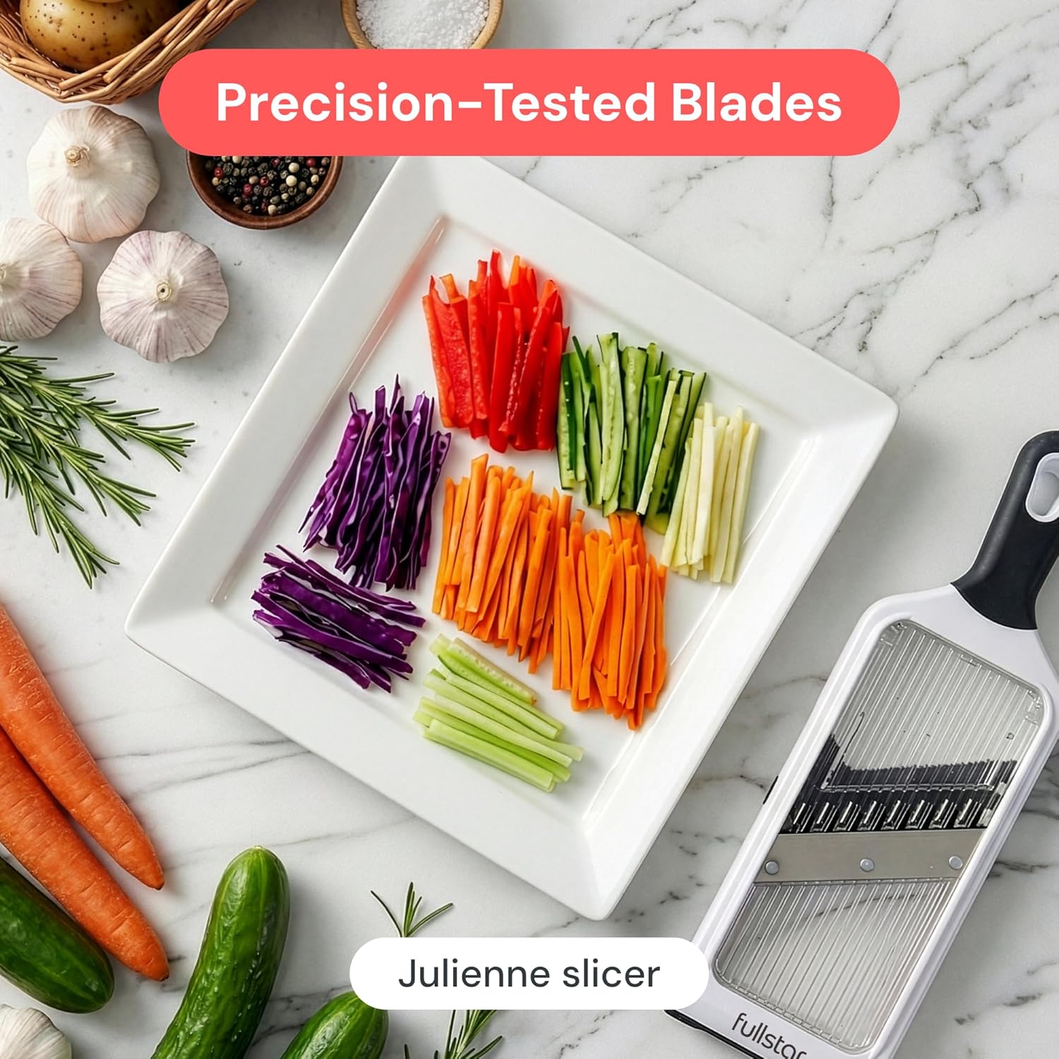 2-in-1 Handheld Mandoline Slic - Mandoline Slicer Guard reseña y precio