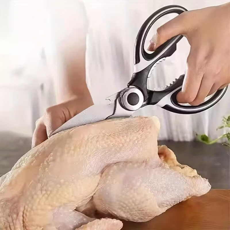 Stainless Steel Kitchen Shears - Meal Prep Chicken reseña y precio