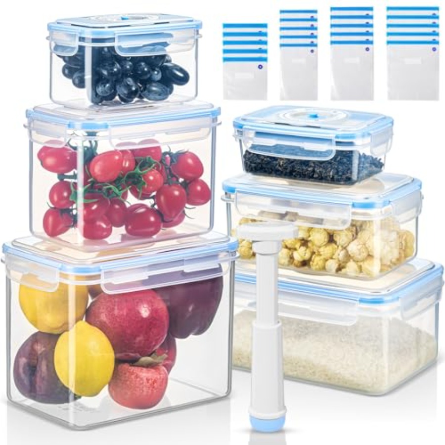 33 Pcs Vacuum Seal Storage Foo - Meal Prep Vacuum Seal Containers reseña y precio