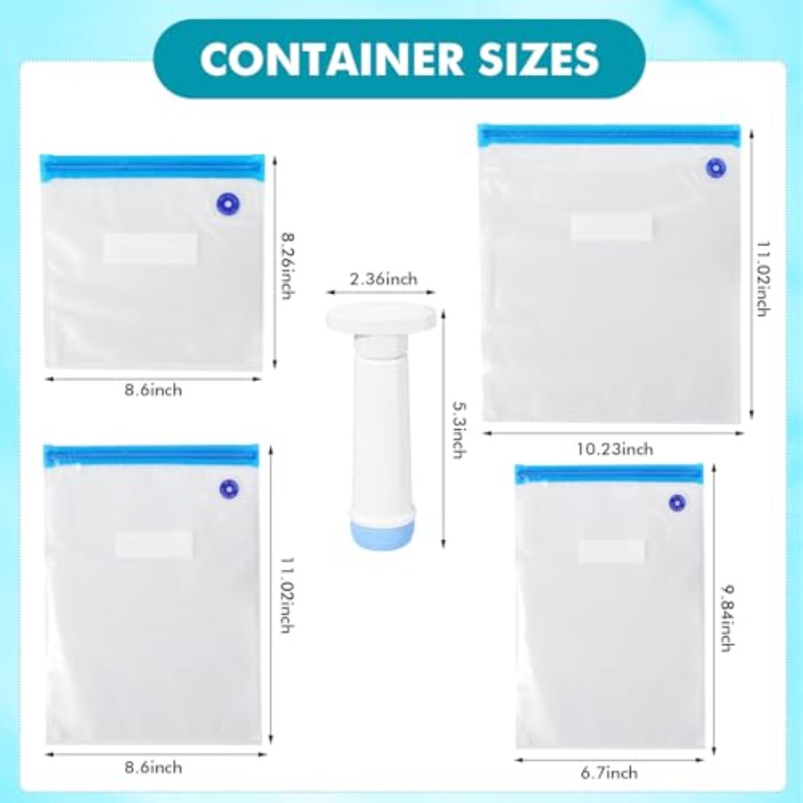 33 Pcs Vacuum Seal Storage Foo - Meal Prep Vacuum Seal Containers reseña y precio