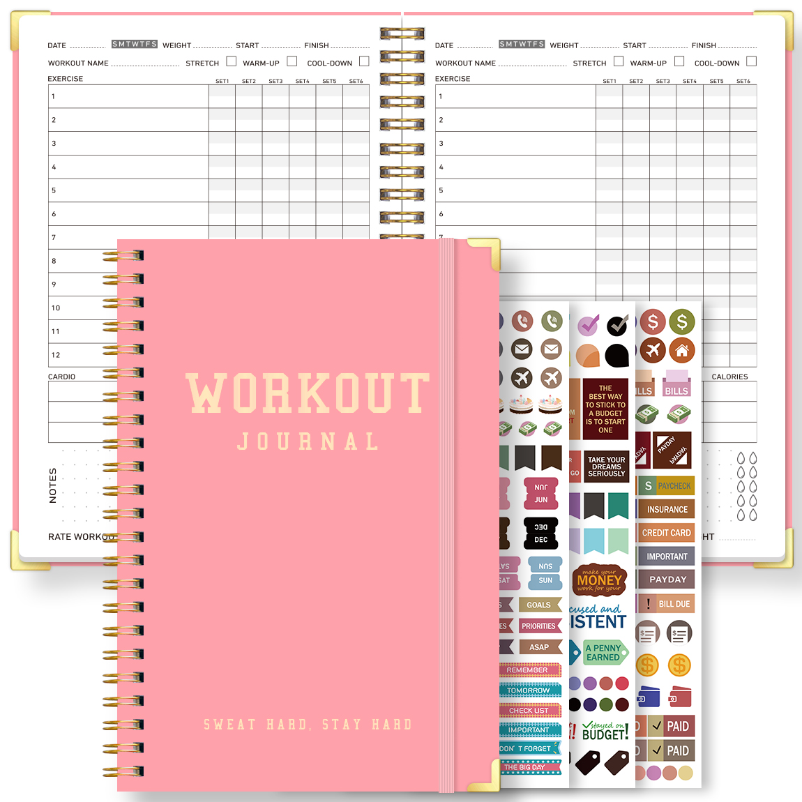 Workout Journal for Women Fitn - Meal Prep Weekly reseña y precio