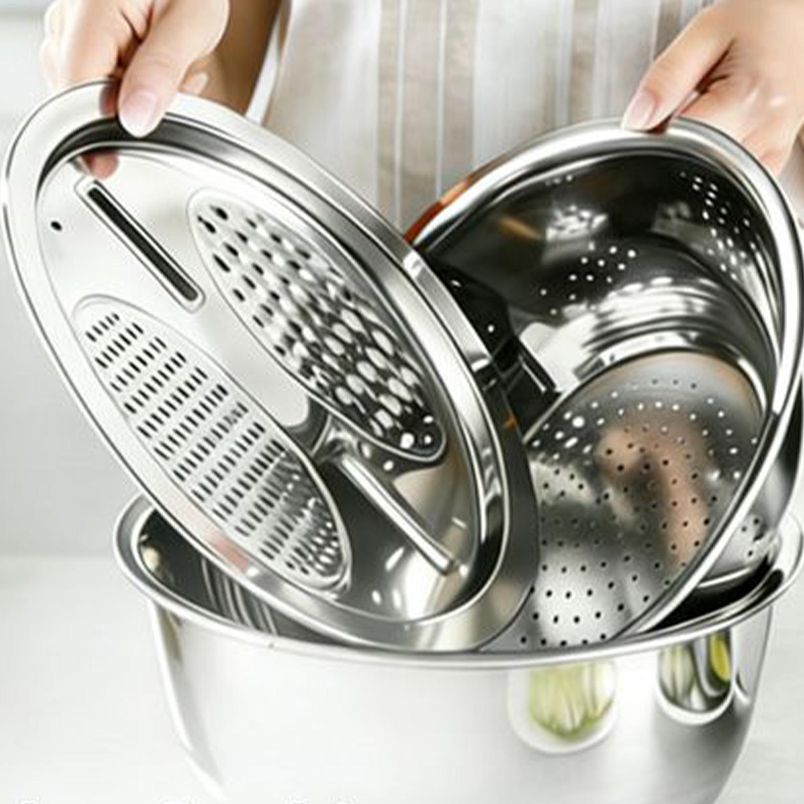 Stainless Steel Colander Strai - Meal Prep With Rice reseña y precio