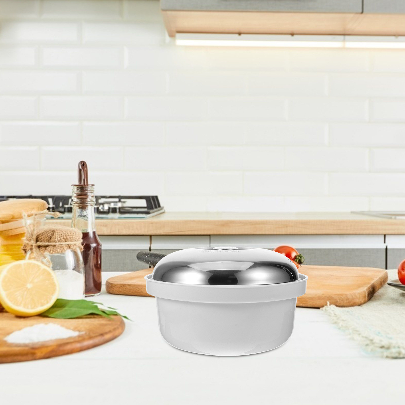 Microwave Steamer Stainless St - Meal Prep With Rice reseña y precio