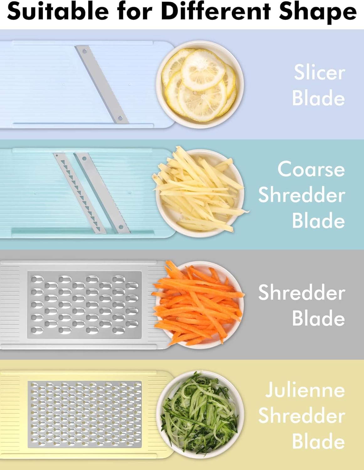 Mandoline Slicer for Kitchen,  - Mandoline Slicer Guard reseña y precio