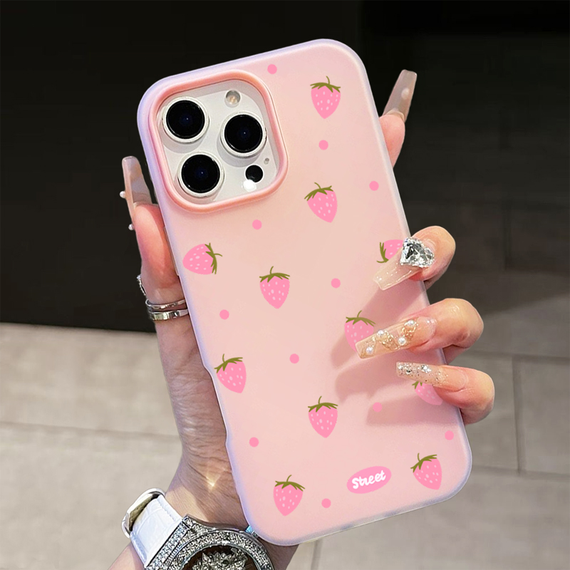 Sweet Pink Strawberry Pattern  - Strawberry Huller reseña y precio