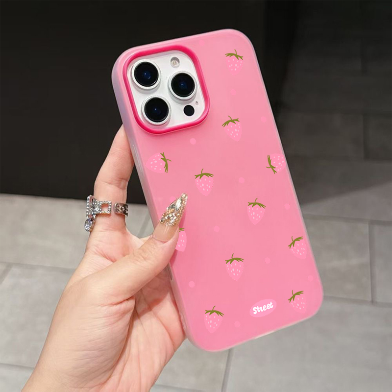 Sweet Pink Strawberry Pattern  - Strawberry Huller reseña y precio