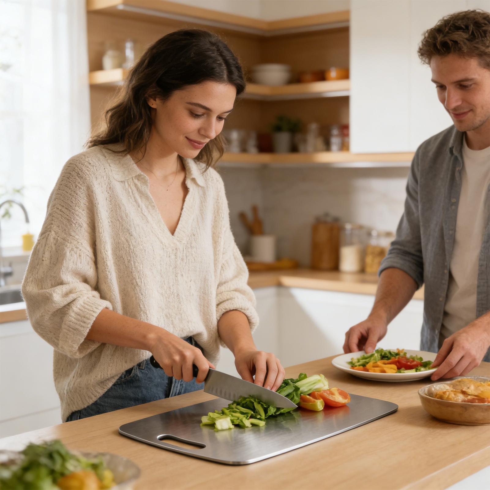 Stainless Steel Cutting Board  - Meal Prep Chicken reseña y precio