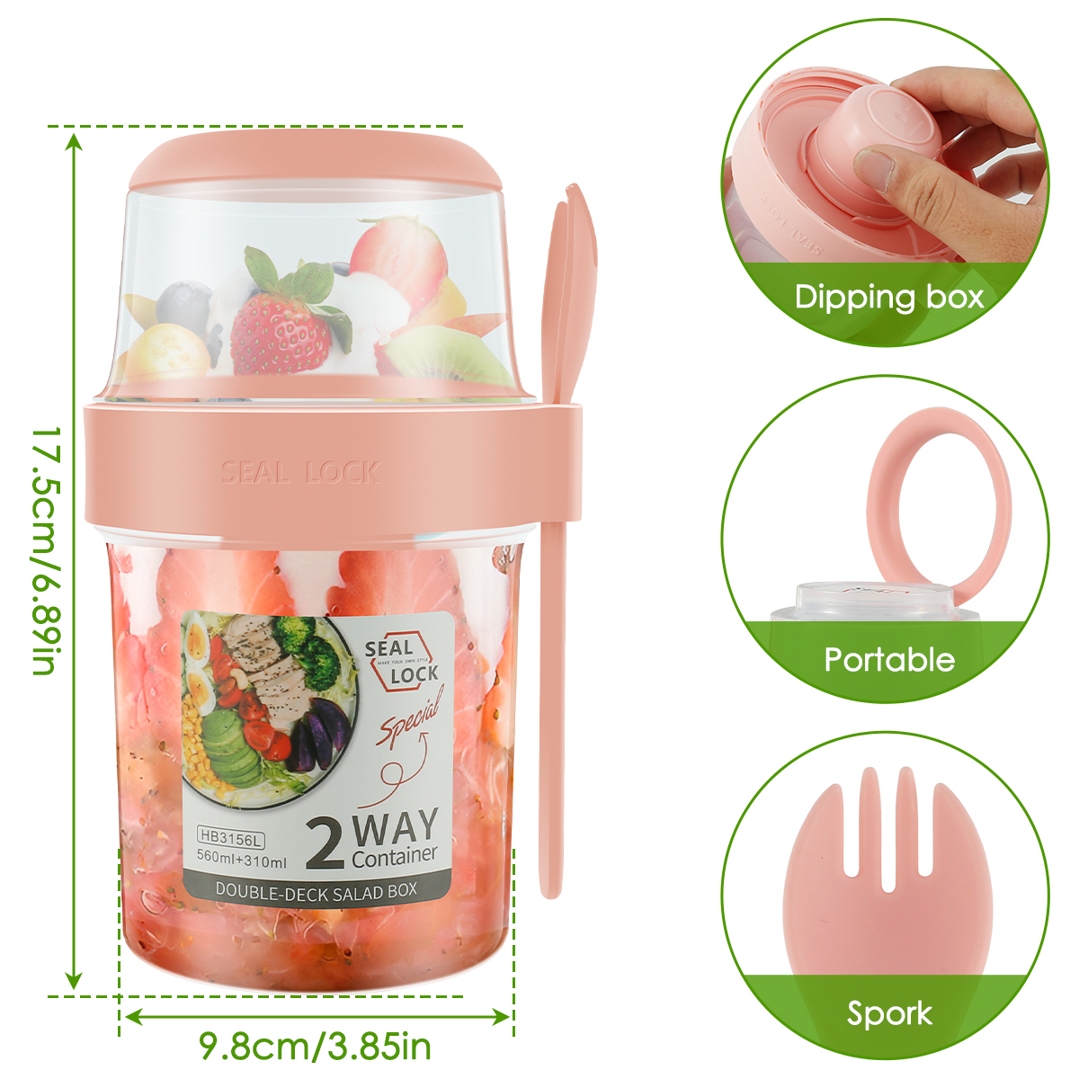3/2Pcs Double-layer Fresh-keep - Meal Prep Chia Pudding reseña y precio