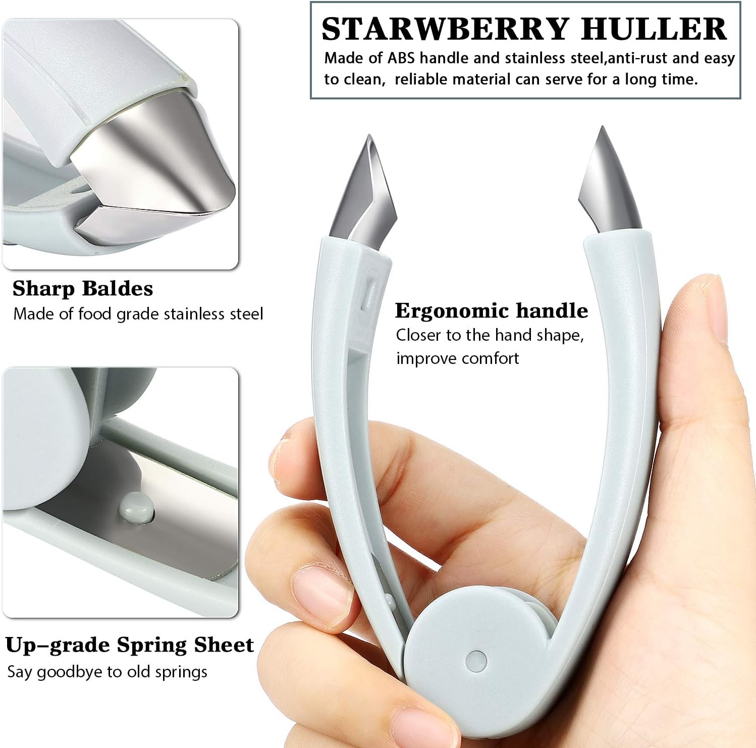 4-Piece Strawberry Huller and  - Strawberry Huller reseña y precio