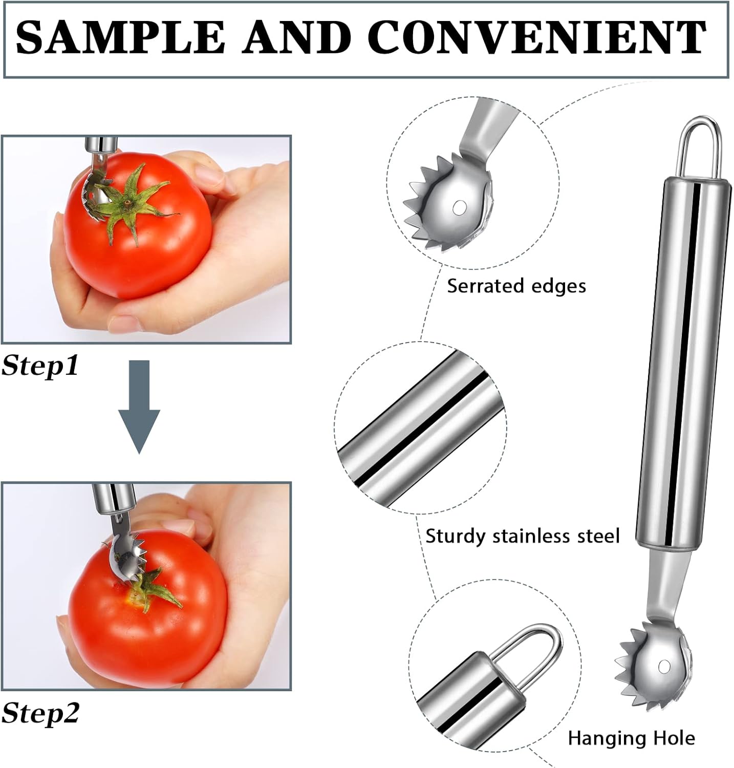 4-Piece Strawberry Huller and  - Strawberry Huller reseña y precio