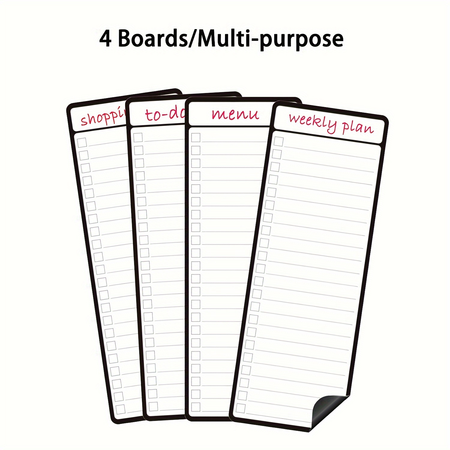 4pcs Magnetic Dry Erase List B - Meal Prep Weekly reseña y precio