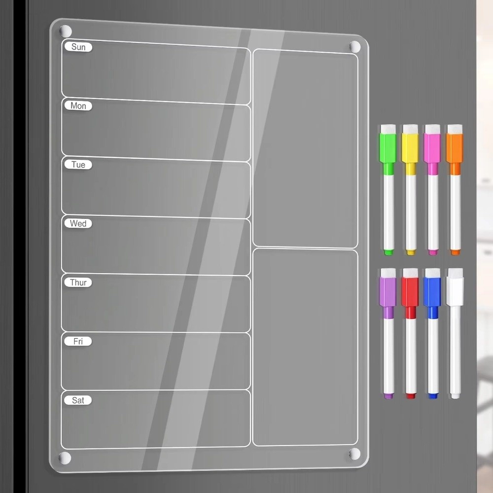 Reusable Fridge Weekly Calenda - Meal Prep Weekly reseña y precio