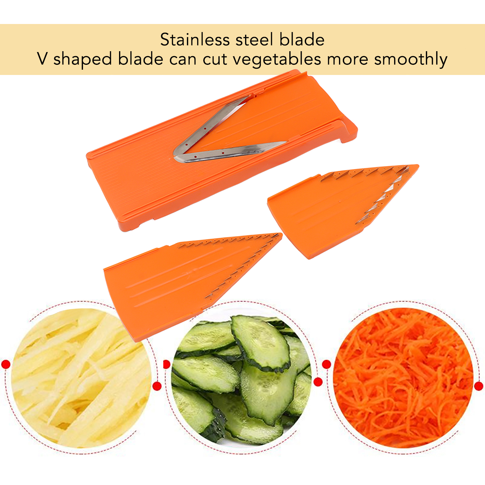 V Blade Mandoline Cutter Veget - Mandoline Slicer Guard reseña y precio