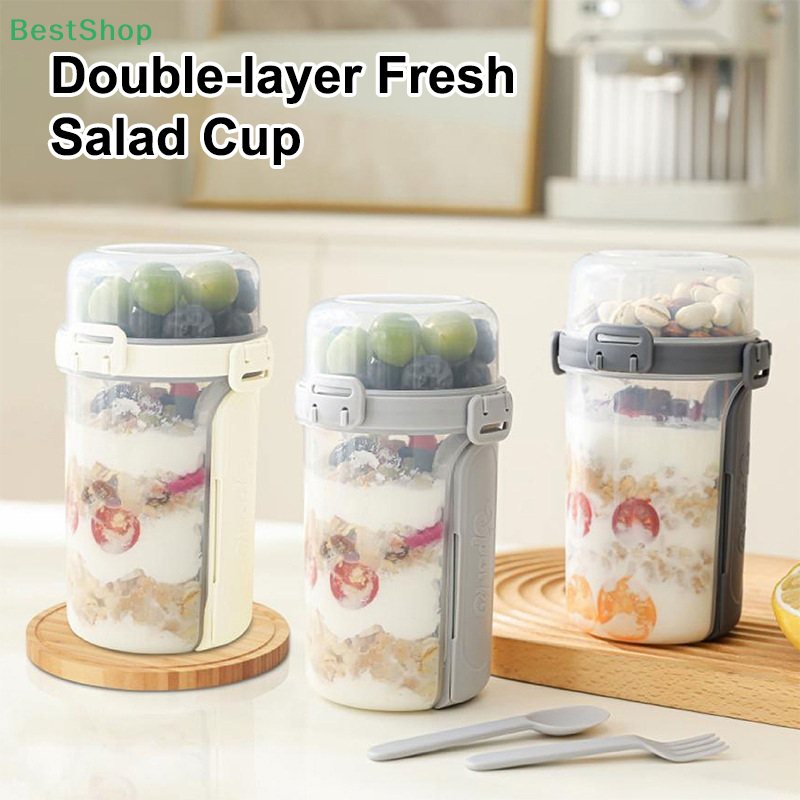 ❤Salad Cup Portable Light Meal - Meal Prep Chia Pudding reseña y precio