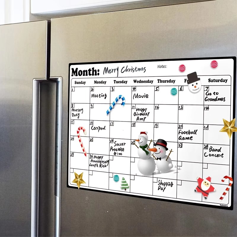 Magnetic Fridge Calendar & Pla - Meal Prep Weekly reseña y precio
