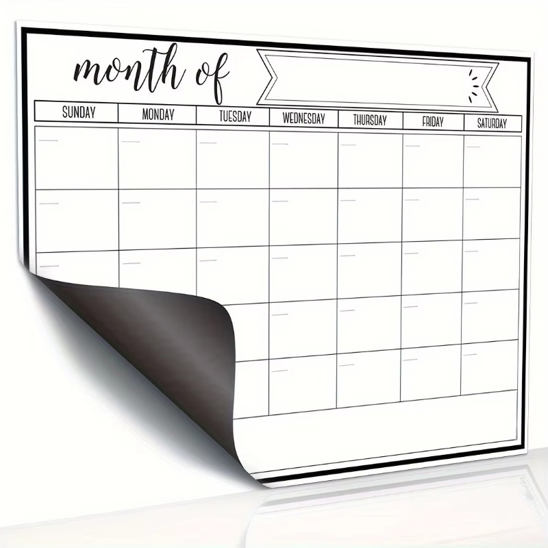 Magnetic Fridge Calendar & Pla - Meal Prep Weekly reseña y precio